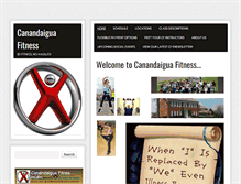 Tablet Screenshot of canandaiguafitness.com